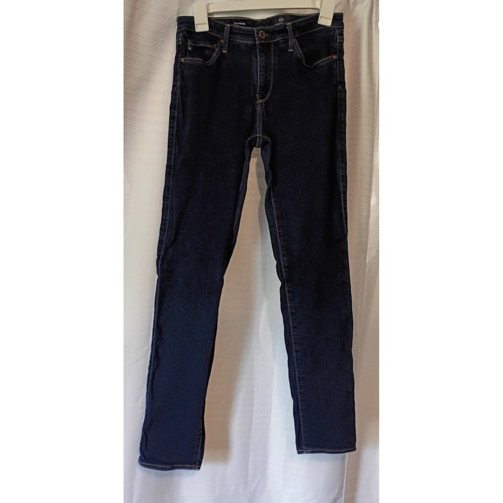 AG Adriano Goldschmied The Prima Mid-rise Cigarette Leg Jeans Dark Size 28R